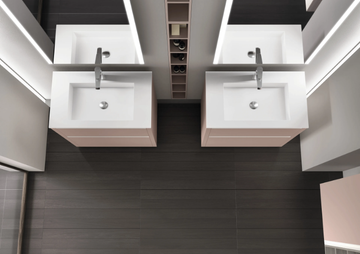 RIVA 06 - Floor-standing wooden vanity unit with mirror by Gruppo Geromin - view 3